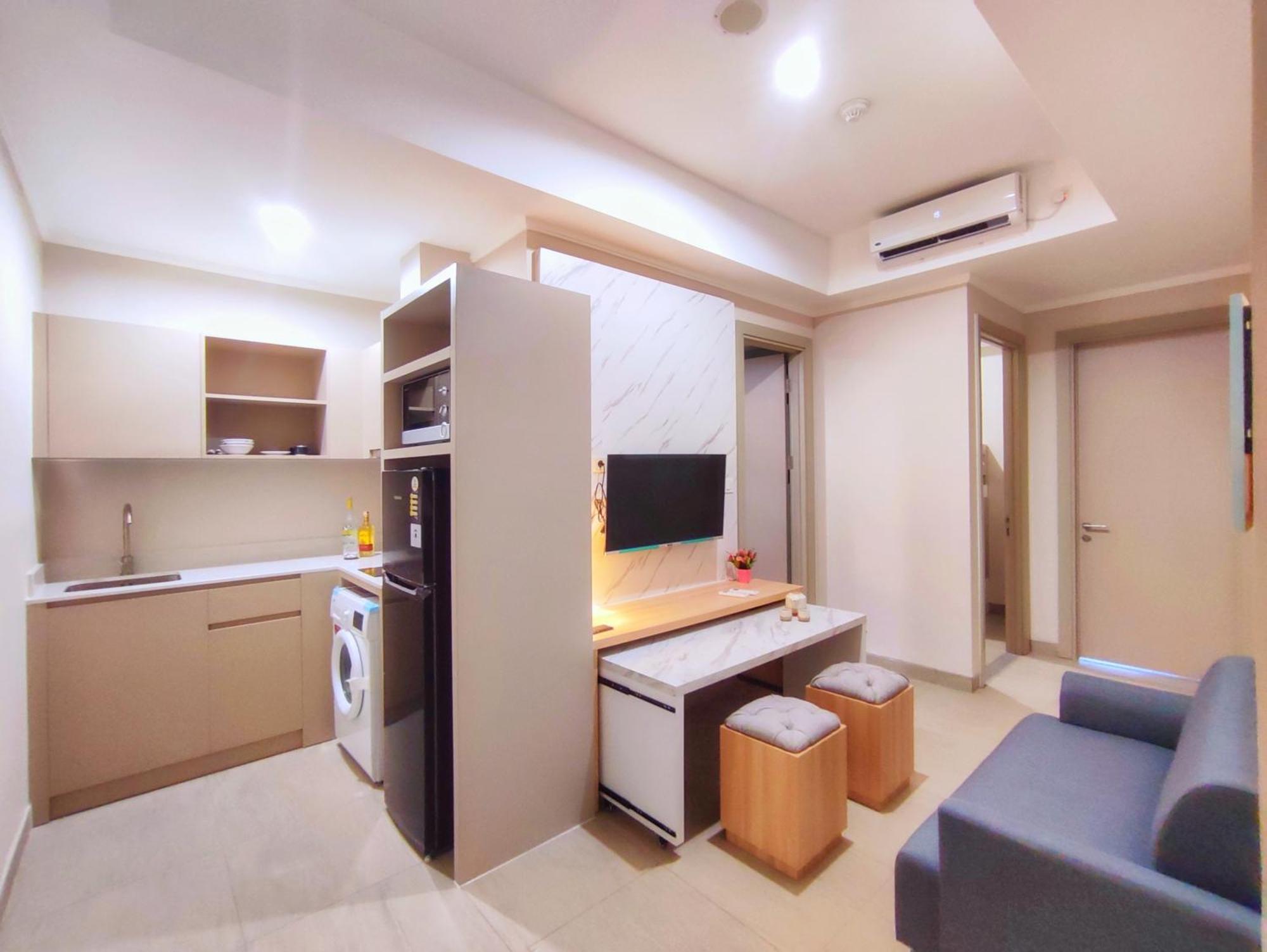Brand New 2Br Apt Menara Jakarta, Jkt Inter Expo Apartman Kültér fotó